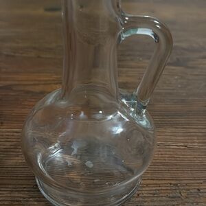 Clear Glass Pitcher with Handle